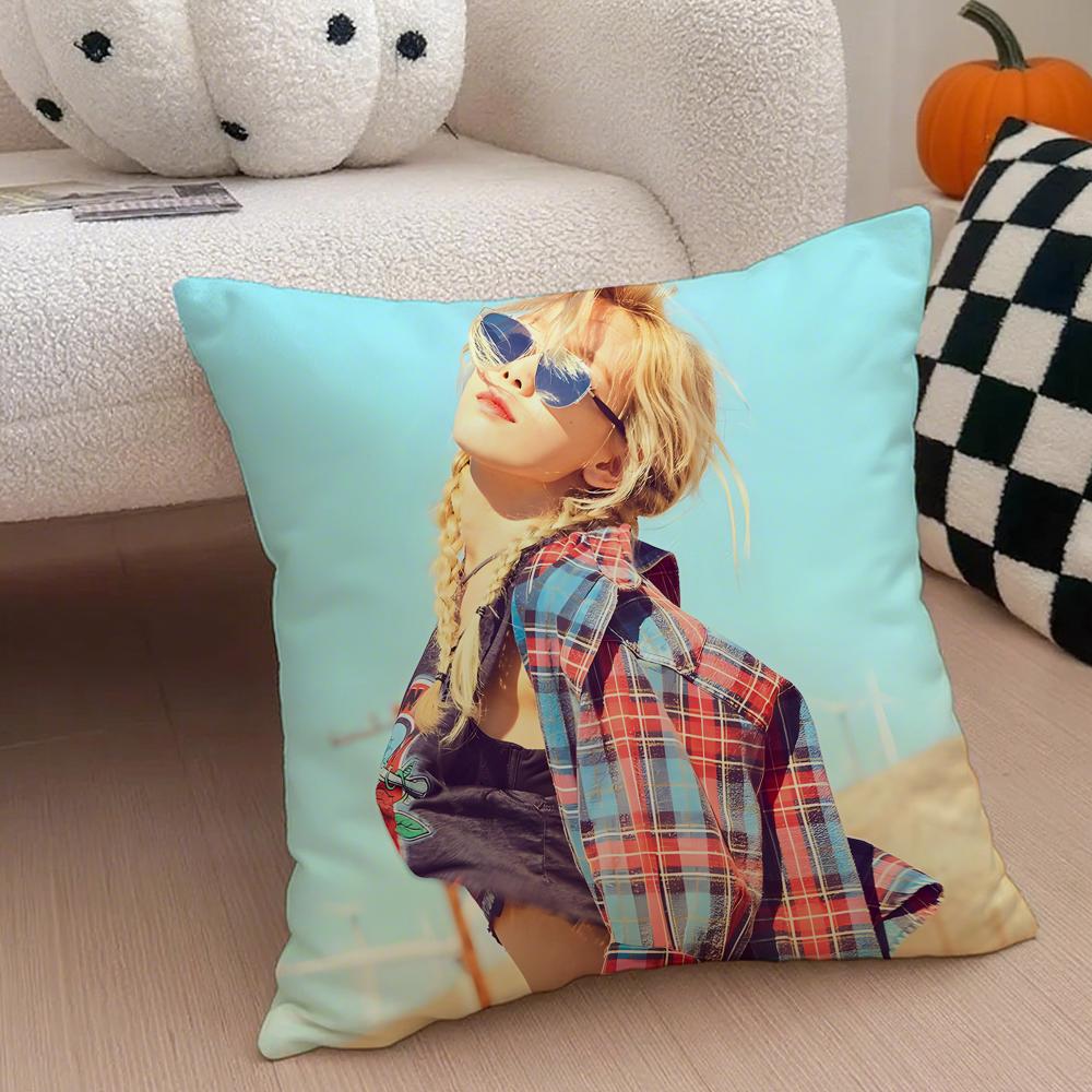 singer powerful TTaeyeon Cushion Cover Throw Pillow Cover Hidden Button Durable Polyester Chair Cushion