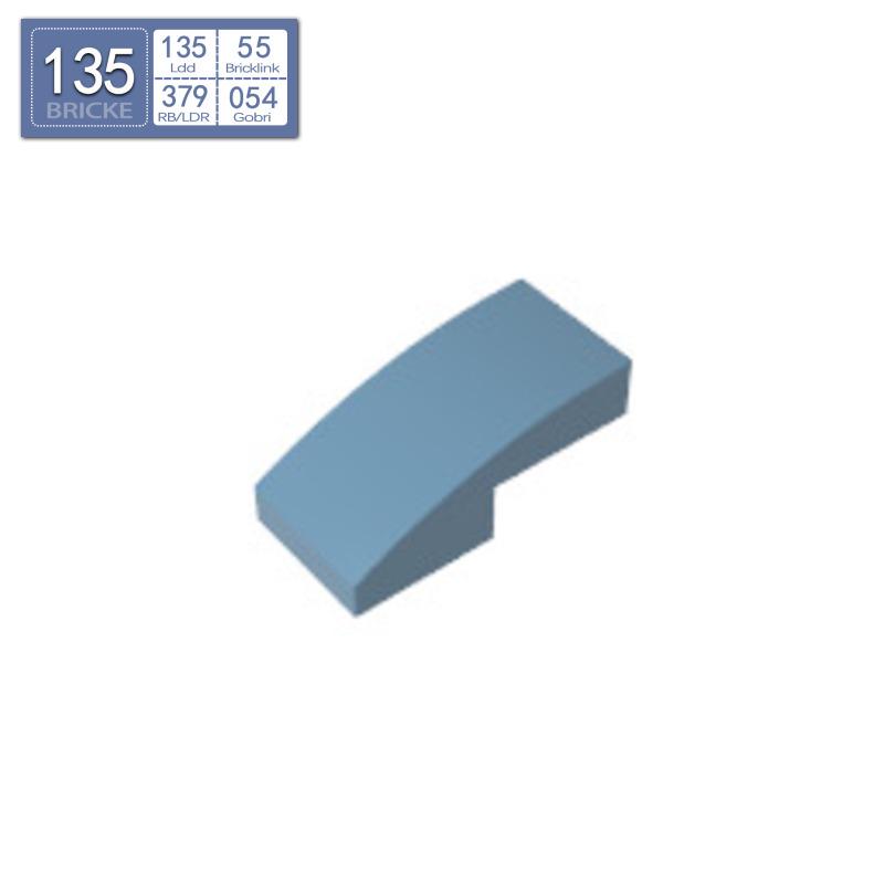 BRICKE Zhuan Ke 2x1 Curved Slope | Compatible with Lego | 11477 | MOC Loose Parts | Educational DIY Building Blocks Toy