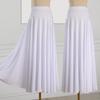 2025 Новая однотонная юбка для танцев в стиле кантри и бальных выступлений с большим подолом