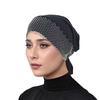 Diamonds Mesh Women Bandage Turban Hat