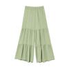 Spring and Summer New Women's Clothing Minimalist Wind round Neck Sleeveless Short Shoelace Tops Loose Vertical Horn Pants