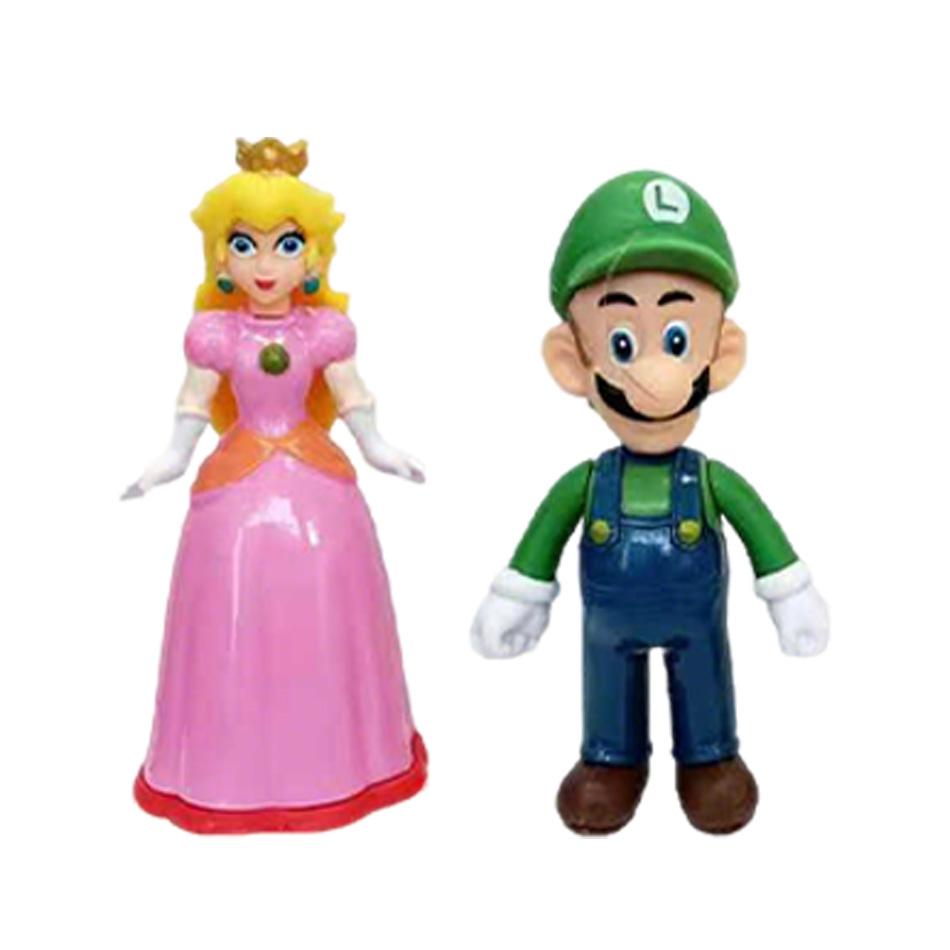 Набор фигурок Super Mario 12 шт. 10 см Подвижные суставы Аниме Фигурки Игрушки для детей Подарок на День рождения Рождество для мальчиков