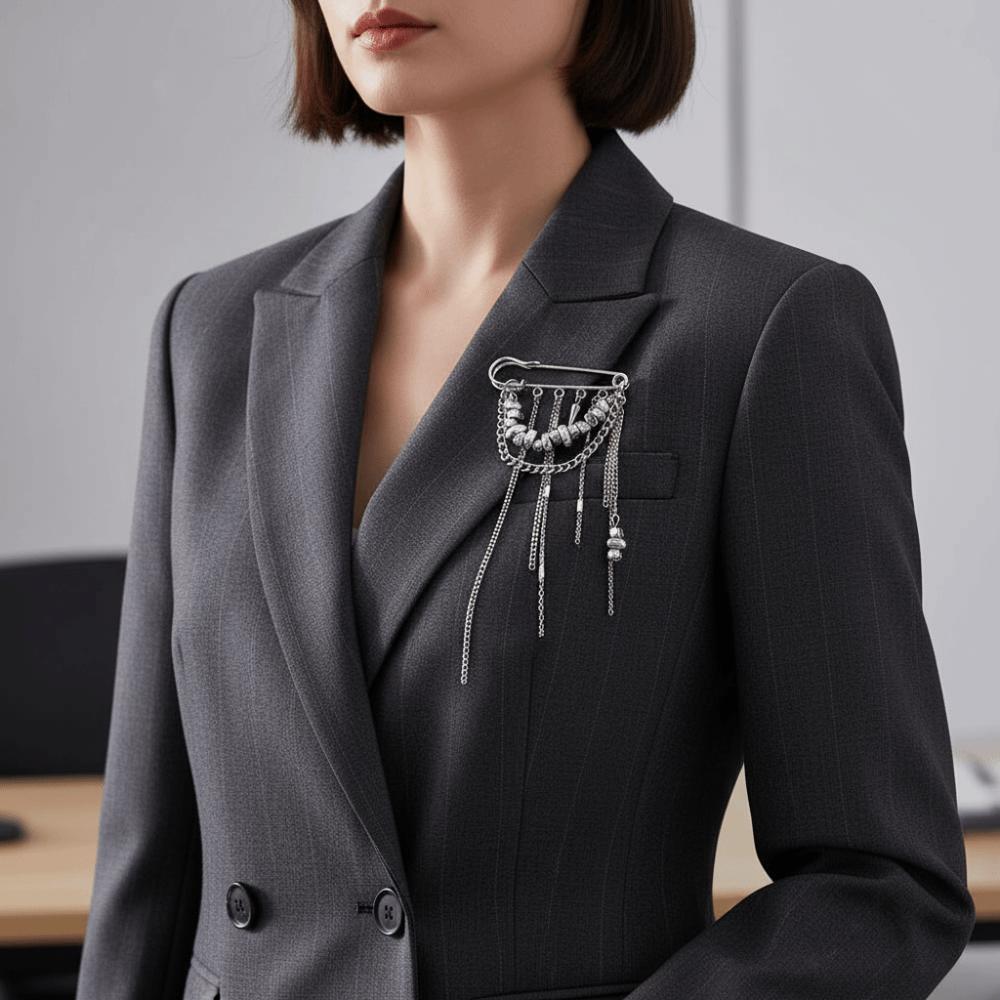 Необычная цепочка для брюк, ручная работа, кисточка-подвеска, брошь-цепочка с кисточкой, ювелирные аксессуары