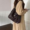 Vintage Oily Leather Niche Design Women's Bag Korean Autumn and Winter New Design Versatile One-shoulder Tote Bag Large Size Capacity Crossbody Bag