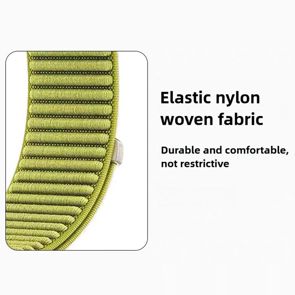 20mm Watch Band For Garmin Fenix 7S / 7S Pro / 6S / 6S Pro Two-Piece Magic Tape Nylon Woven Wrist Strap