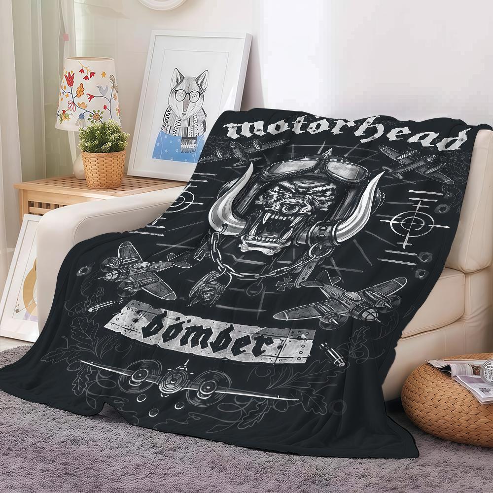 Rock Band M-Motorhead Blanket Warm And Soft Suitable For Bedroom Living Room Sofa Bed Office Travel Camping