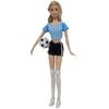 Модная одежда для куклы Барби, футбольный кубок, женский футболист, спортивная одежда, рубашка, юбка, шорты, носки, аксессуары для кукол