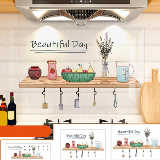 Кухонные обои самоклеящиеся маслостойкие наклейки на стену водонепроницаемый фартук защита стены