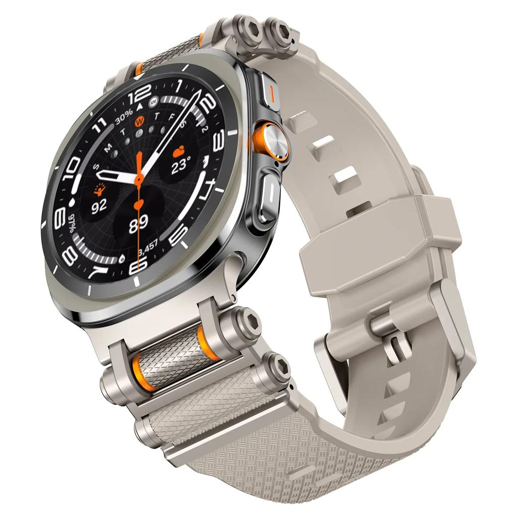 Резиновый спортивный ремешок для Samsung Galaxy Watch 7 Ultra 47 мм Силиконовый браслет для Galaxy Watch Ultra 47 мм Запасные аксессуары