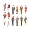 Plastic 1:30 Architecture Model Train Tiny People Passengers Figures G Scale 14 Pieces