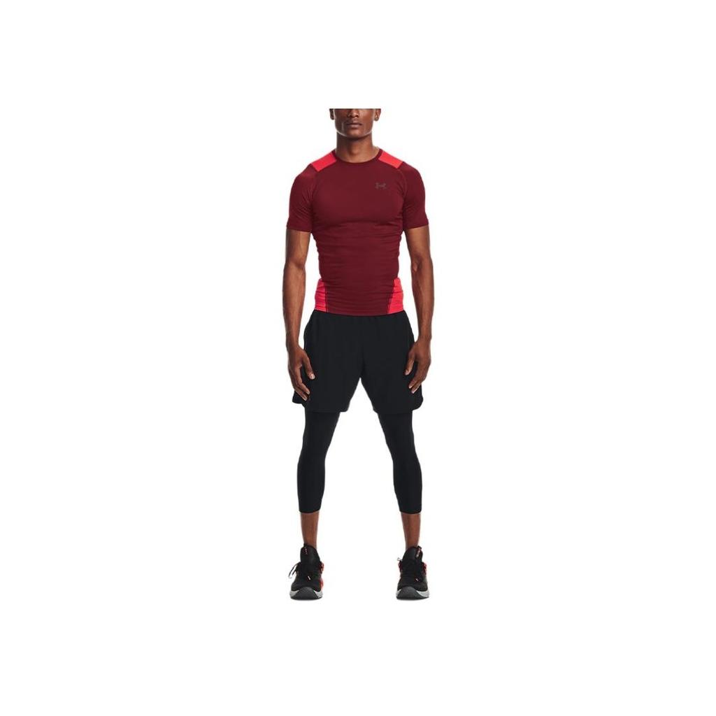 Under Armour HeatGear® Armour Graphic Training Compression Capris Мужские штаны, черные 1364602-001