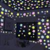 Vogue Luminous Glow In The Dark DIY 100 Pcs Bedroom 3D Stars Stars Wall Stickers Home Decoration Fluorescen