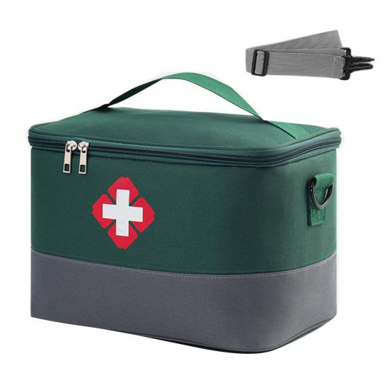 Сумка-органайзер для хранения таблеток с ручкой, большой вместимости, застежка-молния, водонепроницаемый дизайн