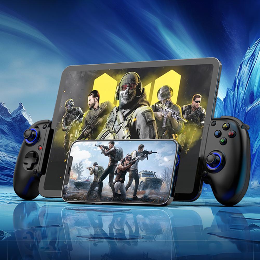 Телескопический геймпад для сотового телефона с охладителем, совместимый с Bluetooth, 5.2, двойная вибрация, поддержка потоковой передачи на PS3/PS4/NS Switch/Xbox/PC