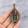 Tree Of Life Dragon Blood Jasper Pendant Copper Wire Wrapped Pendant Dragon Blood Jasper Gemstone Pendant Copper Jewelry Gift For Her