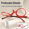 Multi-Color Frames Flip-Up Make-Up Reading Glasses Double Lens Flip-Up Glasses Stylish Personalized Presbyopia Glasses To +4.0