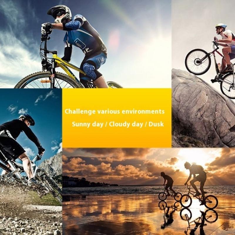 Photochromic Motorcycle Glasses Auto Tinting Lens UV Protection Sports Windproof Safety Eyewear for Day Night Cycling