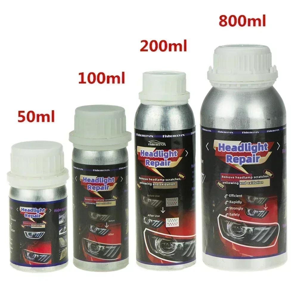 800ml Headlights Liquid Polymer Headlight Chemical Polish Repair Fluid Refurbishment Scratch Repair Polishing Headlights Kit