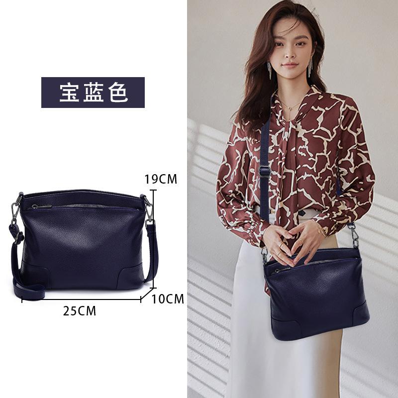 Натуральная кожаная сумка среднего возраста, сумка-мессенджер через плечо, женский рюкзак-ведро, большая вместимость, для свекрови и тещи, мягкая кожа