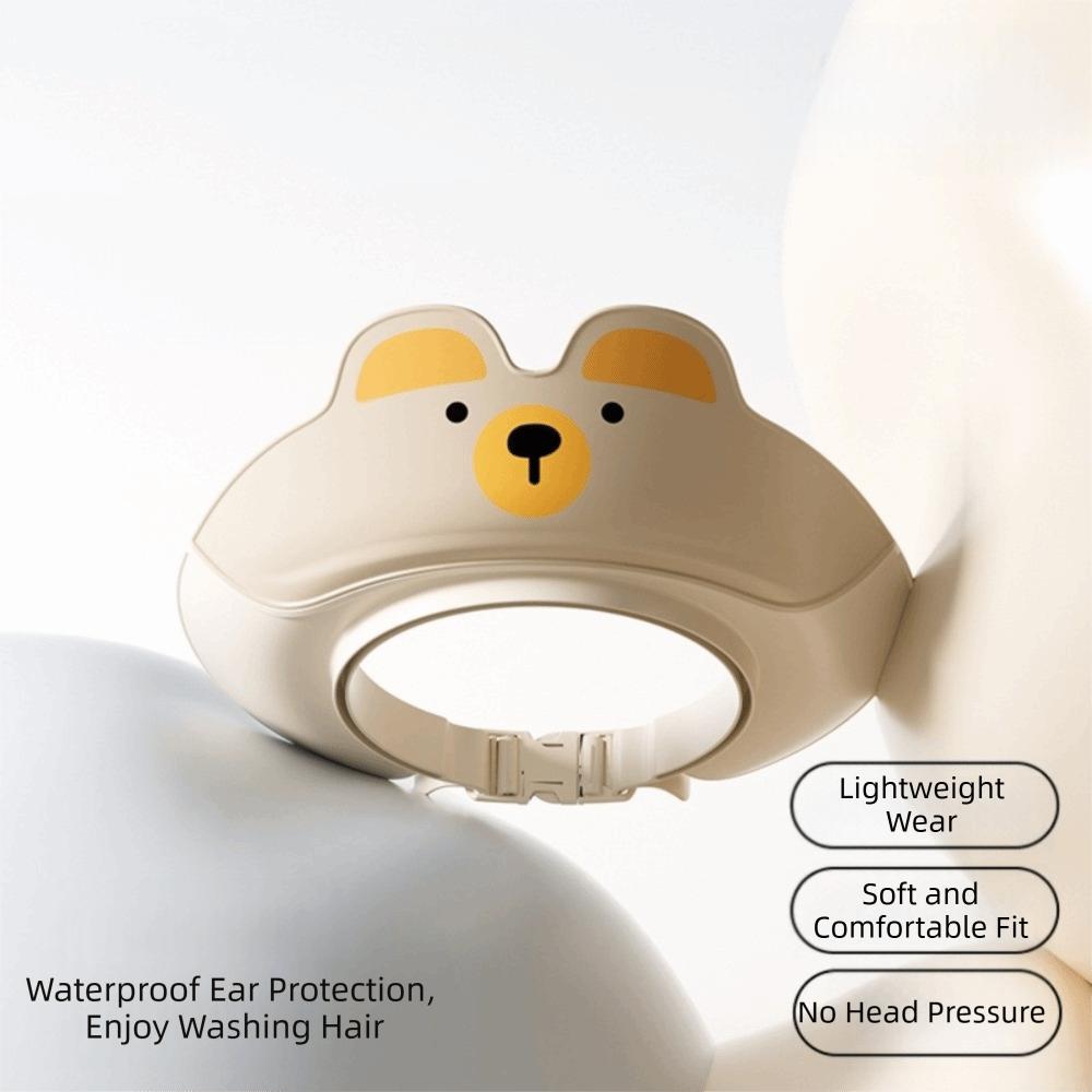 Upward Brim Shampoo Cap Soft Inner Ring Baby Bath Protective Cap Waterproof Baby Bath Hat Children