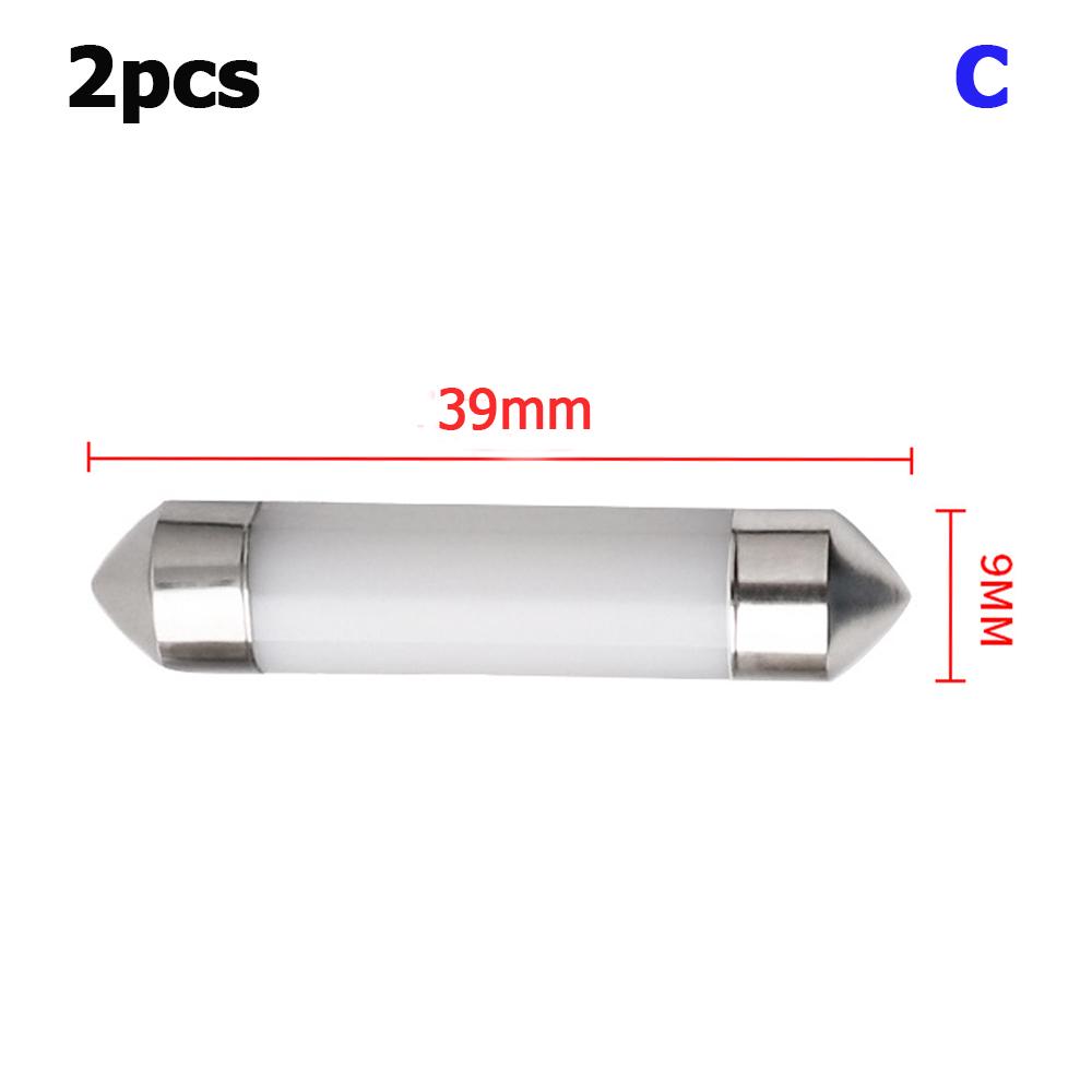 36 мм 2 шт. C5W Белый светодиодный керамический светильник для чтения Лампа для чтения номерного знака Автомобильная купольная лампа гирлянда