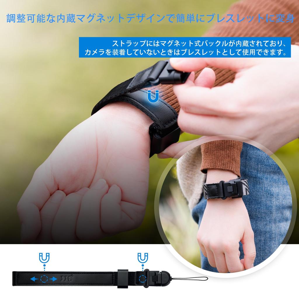 JJC Hand Strap Camera Strap with Magnetic Buckle for Wrist Compatible with Ricoh GRIV GRIV Canon PowerShot SX740 Leica RX100 G7X G9X Olympus TG7
