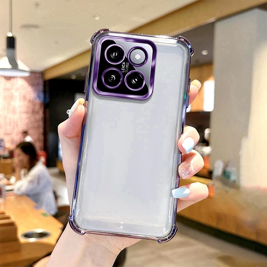 Противоударный чехол для линз с воздушной подушкой для Honor X6C X7D X9D Huawei Nova 14 Pro, силиконовая задняя крышка с покрытием, прозрачная крышка