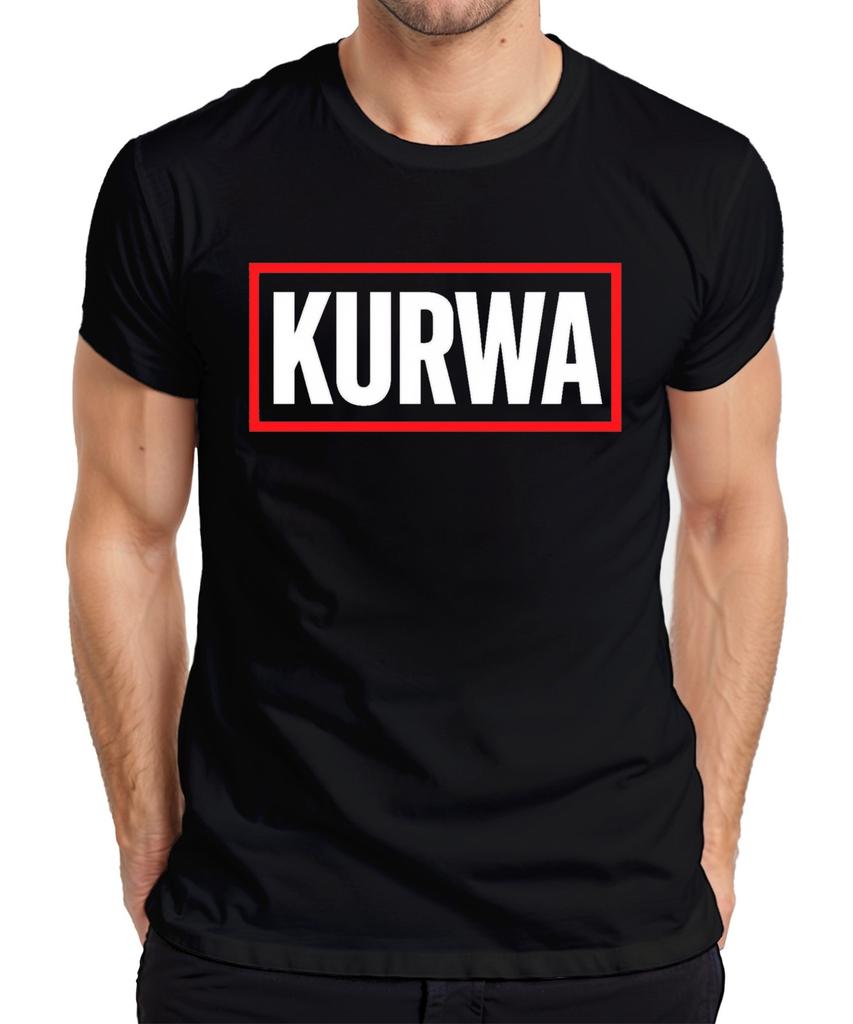 KURWA Polish Saying Cheeky Funny Gift Party Streetwear Mens T-Shirt