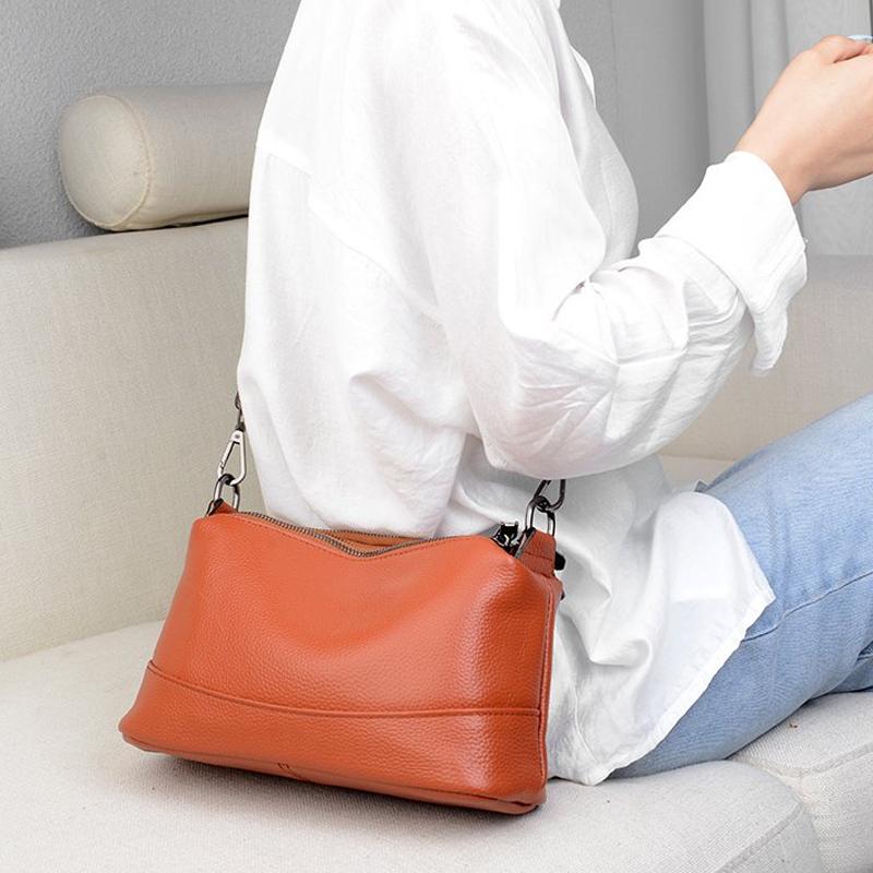 Новая Мода Женские Сумки из Натуральной Кожи Женские Сумки Дизайнерские Женские Сумки через Плечо Роскошный Бренд Воловья Кожа Женская Сумка-Мессенджер CLE