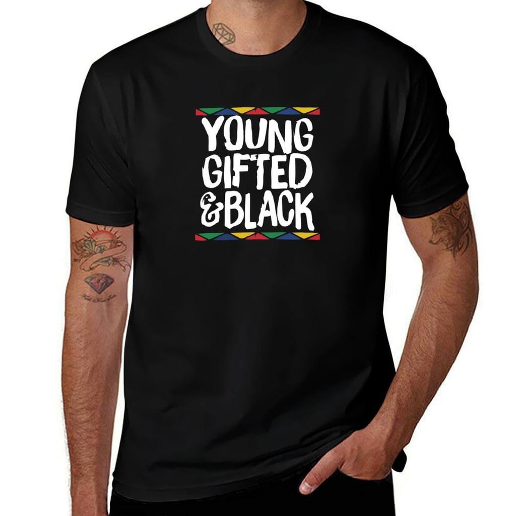Young Gifted and Black TShirt Daily Work Short Sleeve Top