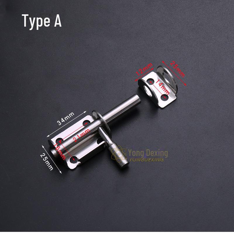 Stainless Steel Two-Way Door Lock Latch for Pet Cages and Warehouse Doors