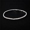 2,0 мм супер тонкий браслет со стразами эластичный свадебный браслет браслет однорядный блестящий бриллиант эластичный браслет с кристаллами женский браслет
