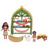 Игровой набор Mattel Disney Моана 2 с Моаной и Сияющей Деревней, 2 куклы, 15 аксессуаров
