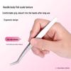 Golden Feather Stainless Steel Precision Eyelash Tweezers for Extensions and False Lashes