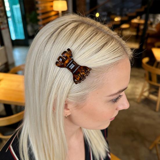 Магнитная заколка для волос в форме бантика, с сильной фиксацией, не скользит, подходит для причесок с частично собранными волосами. Заколка для волос, аксессуар для волос.