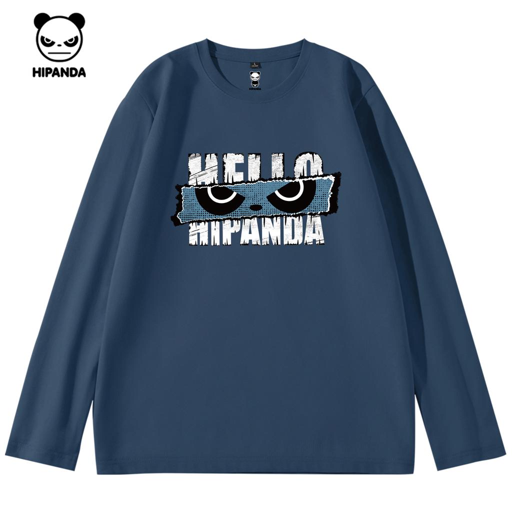 Hello Hipanda Panda American Style Personality Long-Sleeved T-Shirt