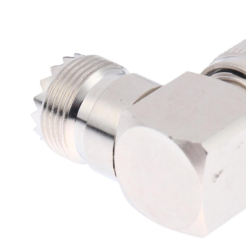 UHF Male PL-259 PL259 на UHF Female SO-239 SO239 Угловой 90 RF Адаптер разъем