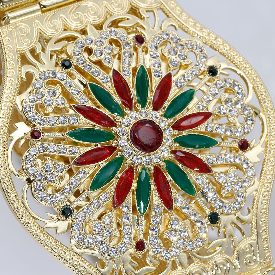 Элегантный золотой цветной пояс для платья для женщин, свадебные украшения для невесты, красочный пояс с кристаллами