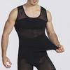Men Slimming Vest Body Shaper Waist Trainer Sleeveless Thin High Elasticity Mesh Corset Tank Top Undershirt Abdomen Shapewear Fat Burn Fitness Top