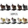 Figure Horse War Minifigures Building Block Model Desktop Decor Gift Children