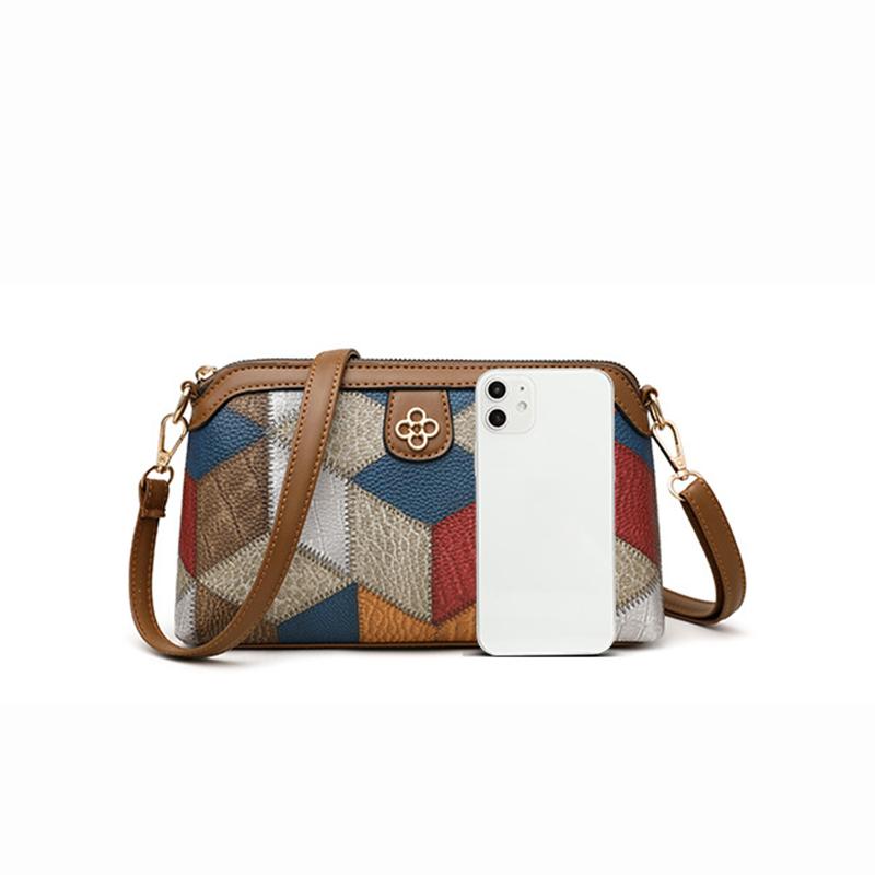 High Quality PU Leather Women Small Crossbody Shoulder Bags Luxury Handbag Lady Messenger Bag Simple Shell Phone Satchels