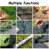 30-50pcs U-Shaped Ground Stakes with 3-Holes Round Washer Lawn Turf Nails Garden Fabric Stakes for Fix Fabrics Weed Patio Tents