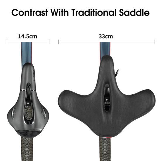 Полое велосипедное седло, утолщенное амортизирующее велосипедное сиденье из искусственной кожи для езды на велосипеде
