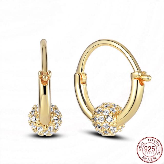 Серьги из стерлингового серебра 925 пробы, настоящее большое сердце, циркон, круглые серьги-кольца для женщин, модные серебряные серьги, ювелирные изделия, подарок