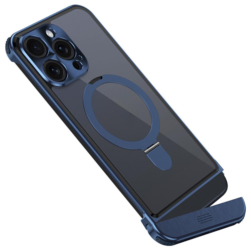 Для iPhone 13 Pro Ароматерапевтический чехол Магнитное кольцо-подставка Акриловая+Алюминиевый сплав крышка