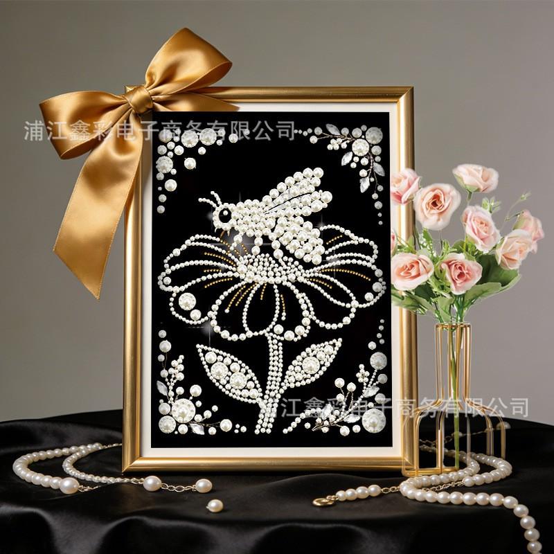 30x40CM Pearl Painting DIY Kit Modern Unframed Wall Art Home Decor