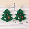 Акриловые серьги в виде свитера на Рождество, снежинки, Санта-Клаус, мультяшные серьги для женщин