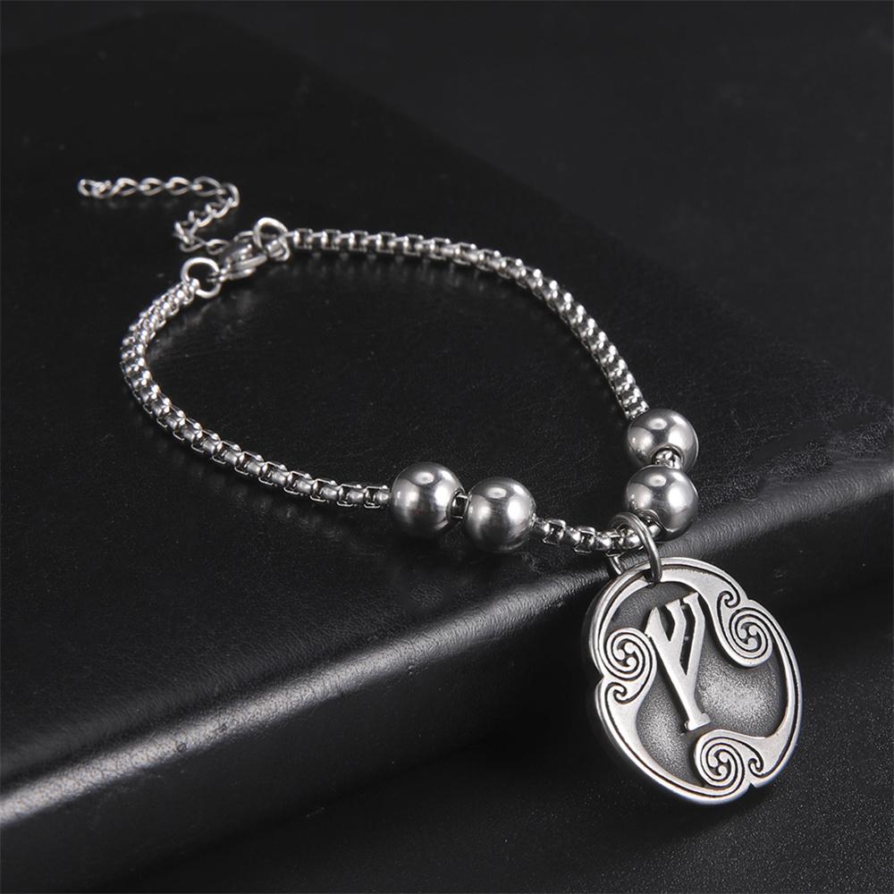 Винтажный Браслет с Рунами викингов для Мужчин Нержавеющая Сталь Прямоугольная Цепь Загадочные Скандинавские Руны Викингов Браслеты Амулет Ювелирные Изделия Подарок