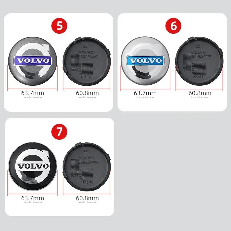 64mm Original Volvo Wheel Center Hub Cap Logo Badge For S60 S80 XC60 XC90 V40 V50 V60 V70 Original car accessories