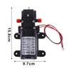 Мини-электрический мембранный насос 120Psi 60W 5 л/мин Высокое давление DC 12V Самовсасывающий для стиральной машины, мойки, опрыскивания